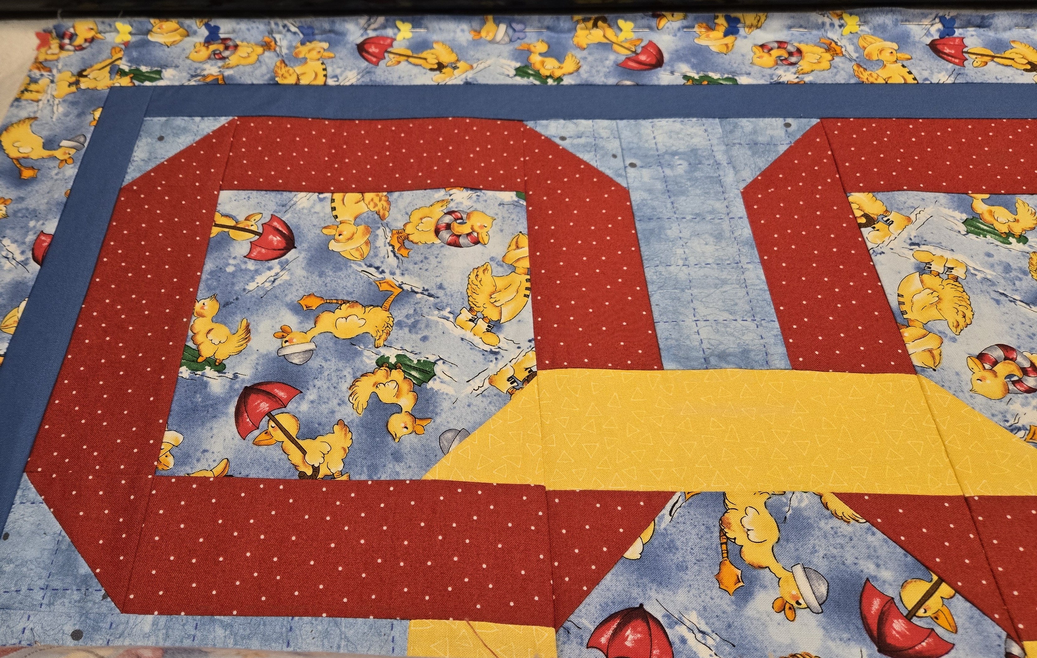 Ducks in puddles
